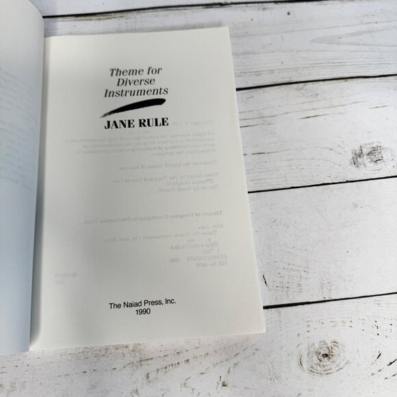 Lot 2 Jane Rule Outlander 1982 & Theme for Diverse Instruments 1990 Naiad Press - Picture 6 of 7